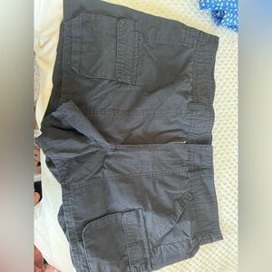 Black cargo shorts